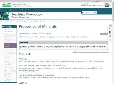 Thumbnail for Properties of Minerals resource
