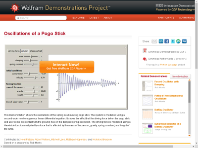 Thumbnail for Oscillations of a Pogo Stick resource