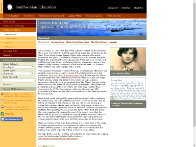 Thumbnail for Smithsonian Education - 	Japanese American Internment resource