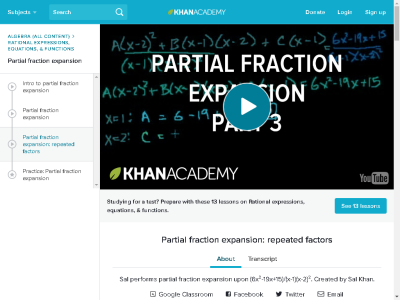 Thumbnail for Partial Fraction Expansion 3 resource