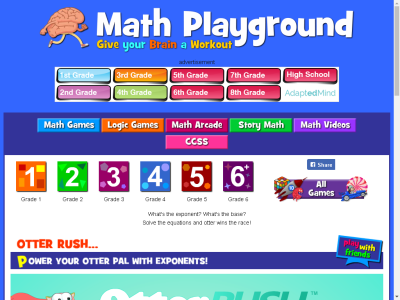 Thumbnail for Otter Rush: Exponent Expressions resource