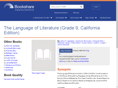 Thumbnail for The Language of Literature (Grade 9, California Edition) resource
