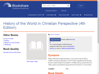 Thumbnail for History of the World in Christian Perspective (4th Edition) resource