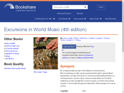 Thumbnail for Excursions in World Music (4th edition) resource