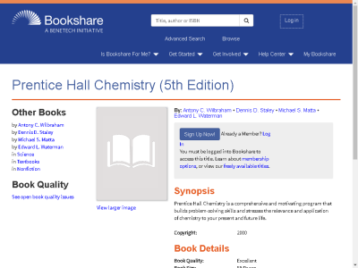Thumbnail for Prentice Hall Chemistry (5th Edition) resource