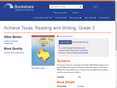 Thumbnail for Achieve Texas: Reading and Writing, Grade 3 resource