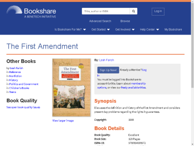Thumbnail for The First Amendment resource