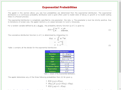 Thumbnail for Exponential Probabilities resource
