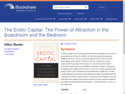 Thumbnail for The Erotic Capital: The Power of Attraction in the Boardroom and the Bedroom resource