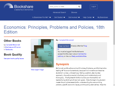 Thumbnail for Economics: Principles, Problems and Policies, 18th Edition resource