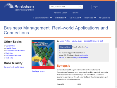 Thumbnail for Business Management: Real-world Applications and Connections resource
