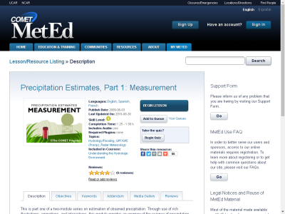 Thumbnail for Precipitation Estimates, Part 1: Measurement resource