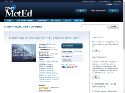 Thumbnail for Principles of Convection I: Buoyancy and CAPE resource