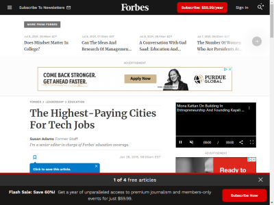 Thumbnail for The Highest-Paying Cities For Tech Jobs resource