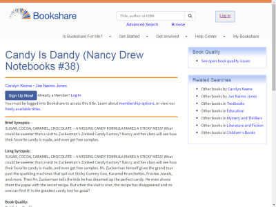 Thumbnail for Candy Is Dandy (Nancy Drew Notebooks #38) resource