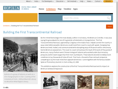 Thumbnail for Building the First Transcontinental Railroad resource