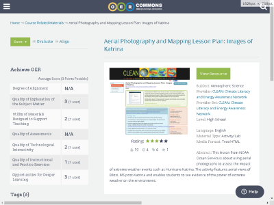 Thumbnail for Aerial Photography and Mapping Lesson Plan: Images of Katrina resource