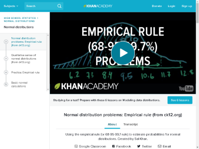 Thumbnail for ck12.org normal distribution problems: Empirical rule resource