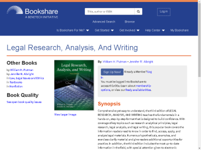 Thumbnail for Legal Research, Analysis, And Writing resource
