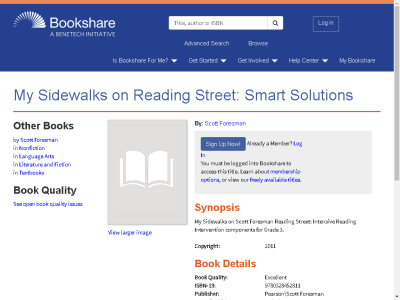 Thumbnail for My Sidewalks on Reading Street: Smart Solutions resource