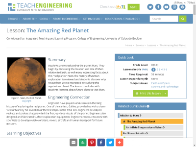 Thumbnail for The Amazing Red Planet resource