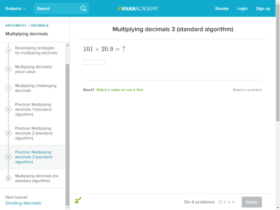 Thumbnail for Multiplying decimals 3 (standard algorithm) resource