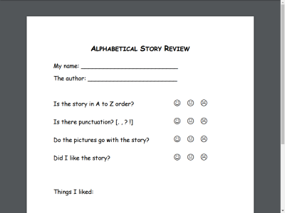 Thumbnail for Alphabetical Story Review resource
