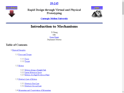 Thumbnail for Carnegie Mellon University: Introduction to Mechanisms resource
