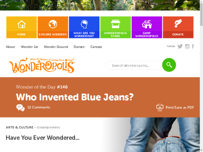 Thumbnail for Wonder of the Day: Who Invented Blue Jeans? resource