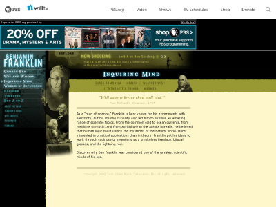 Thumbnail for Benjamin Franklin: Inquiring Mind resource
