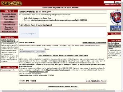 Thumbnail for NativeWeb site and mailing list resource
