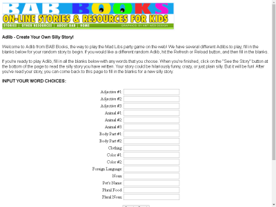 Thumbnail for Adlib - Create Your Own Silly Story! resource
