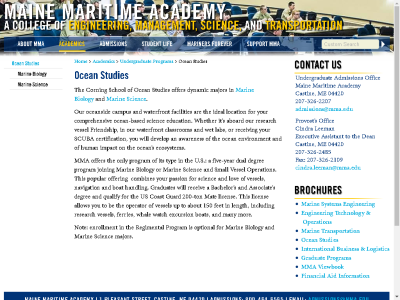 Thumbnail for Maine Maritime Academy-Corning School of Ocean Studies resource
