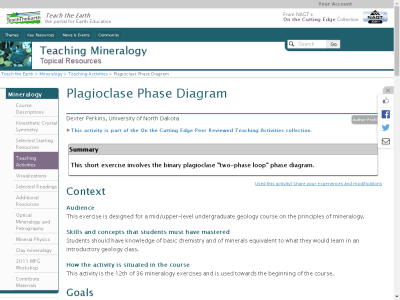 Thumbnail for Plagioclase Phase Diagram resource