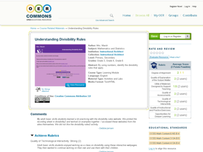 Thumbnail for Understanding Divisibility Rules  resource