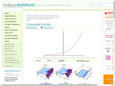 Thumbnail for Exponential Function resource
