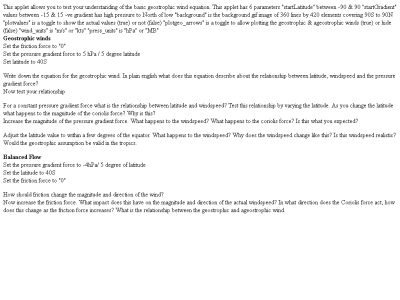 Thumbnail for Test of the Geostrophic Wind Equation (title provided or enhanced by cataloger) resource