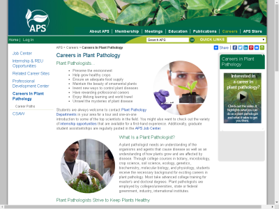 Thumbnail for Careers in Plant Pathology resource