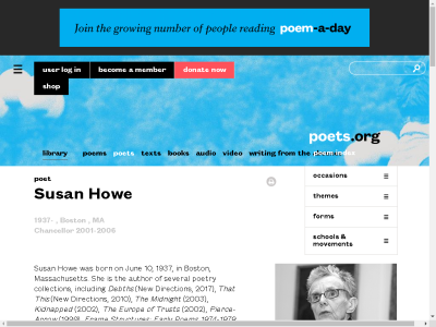 Thumbnail for Susan Howe resource