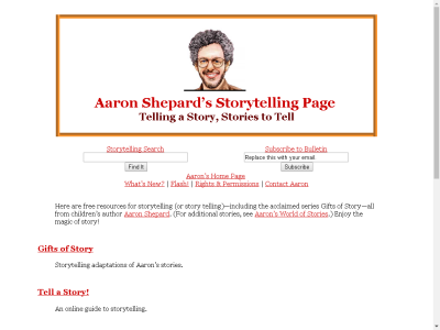 Thumbnail for Aaron Shepard's Storytelling Page resource