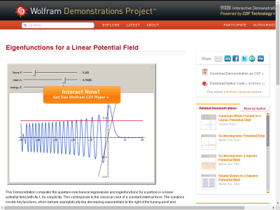 Thumbnail for Eigenfunctions for a Linear Potential Field resource