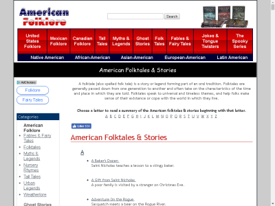 Thumbnail for American Folklore: Story Index resource