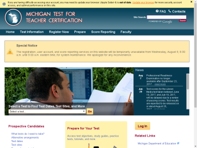Thumbnail for Michigan Test for Teacher Certification (MTTC) resource