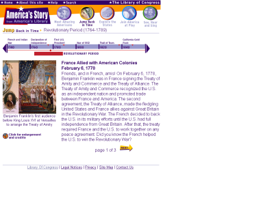 Thumbnail for America's Library: Jump Back in Time - Revolutionary Period: Revolutionary Partners resource