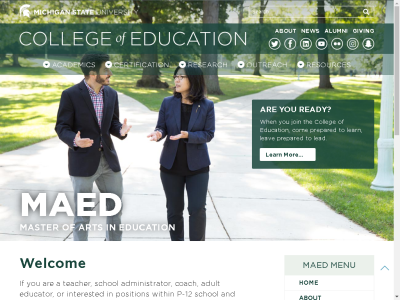 Thumbnail for Online Master of Arts in Education resource