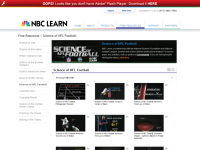 Thumbnail for Science of NFL Football: Vectors resource