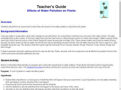 Thumbnail for Effects of Water Pollution on Plants resource
