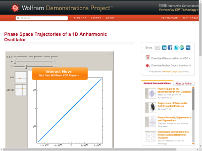 Thumbnail for Phase Space Trajectories of a 1D Anharmonic Oscillator resource