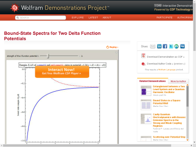 Thumbnail for Bound-State Spectra for Two Delta Function Potentials resource