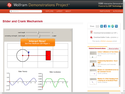 Thumbnail for Slider and Crank Mechanism resource
